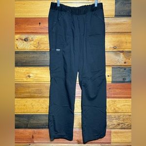 Cherokee Revolution cargo Scrub pants, black, 2 in Large, 2 in Medium